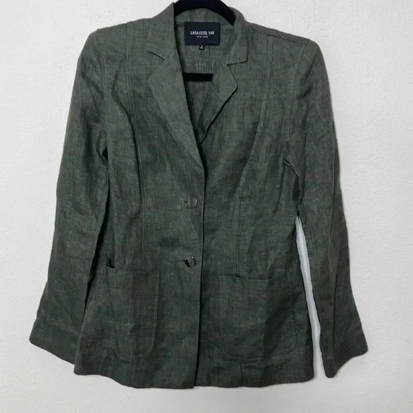 Lafayette 148 New York NWOT fitted linen blazer/jacket size 6 - Picture 1 of 5